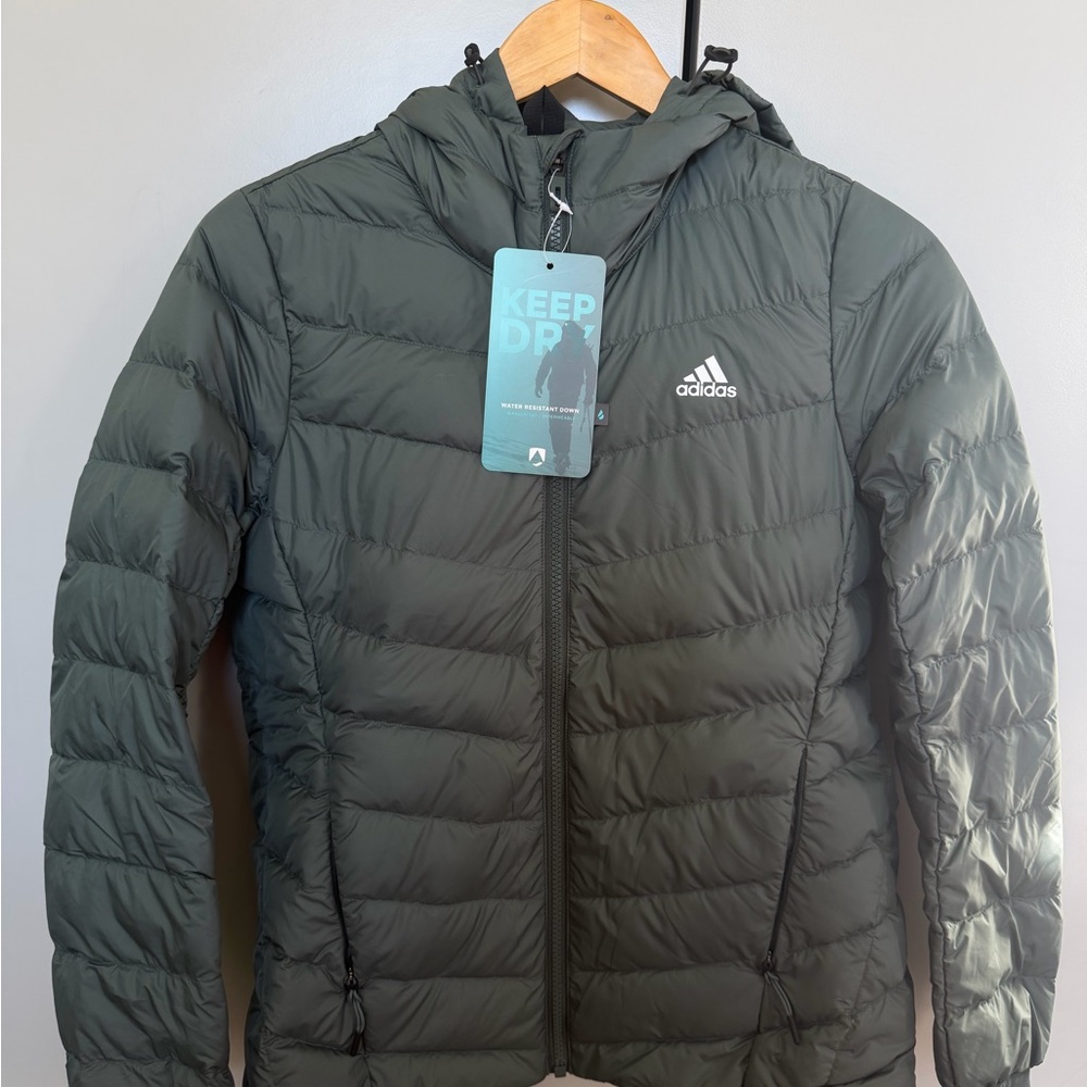 Adidas Men's Olive Puffer Jacket